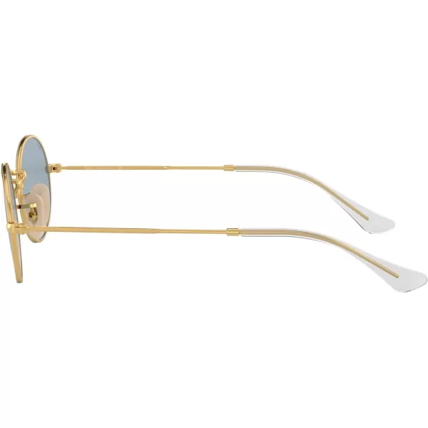 RayBan RB3547n Oval Flat Lens SunglassesGoldClear Gradient Blue