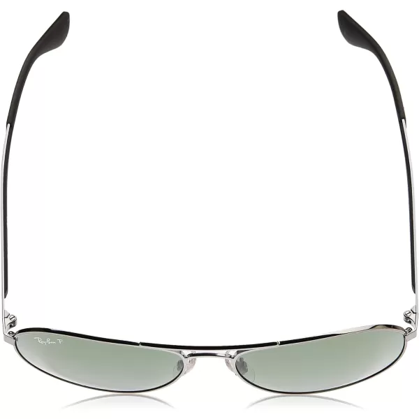 RayBan RB3549 Aviator SunglassesGunmetalPolarized Green