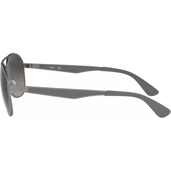 RayBan RB3549 Aviator SunglassesMatte GunmetalLight Grey Gradient Dark Grey