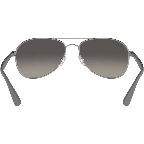 RayBan RB3549 Aviator SunglassesMatte GunmetalLight Grey Gradient Dark Grey