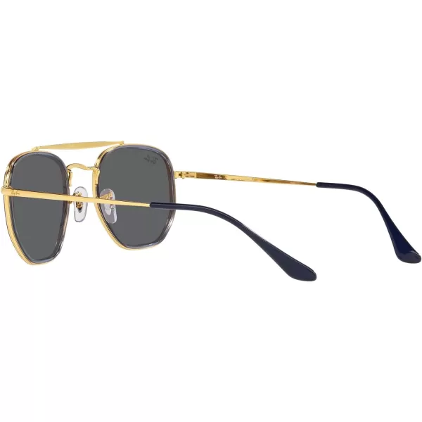 RayBan RB3648m The Marshal Ii Hexagonal SunglassesLegend GoldDark Grey