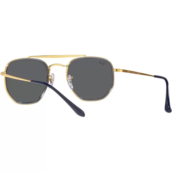 RayBan RB3648m The Marshal Ii Hexagonal SunglassesLegend GoldDark Grey