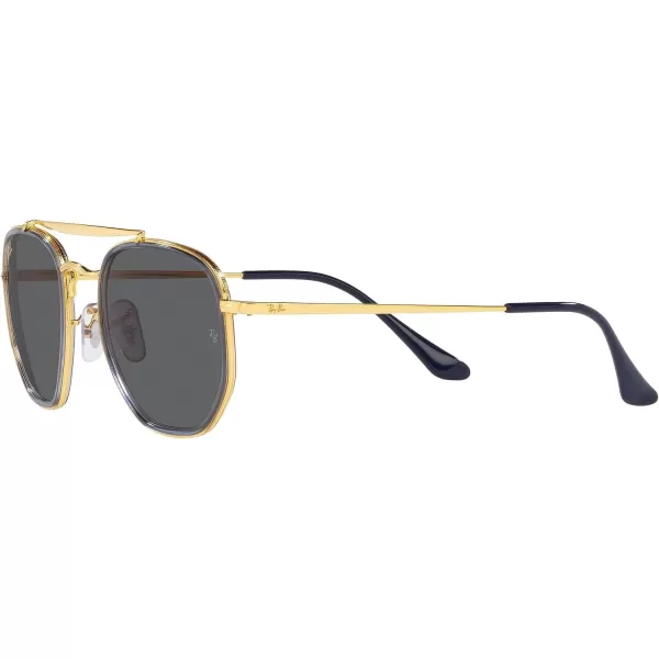 RayBan RB3648m The Marshal Ii Hexagonal SunglassesLegend GoldDark Grey