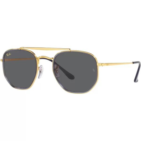 RayBan RB3648m The Marshal Ii Hexagonal SunglassesLegend GoldDark Grey