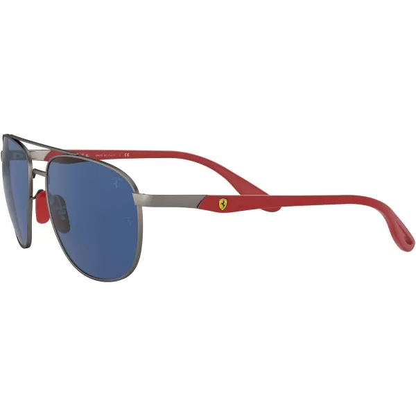 RayBan RB3659M Scuderia Ferrari Collection Square Sunglasses Matte GunmetalDark Blue 57 mmRayBan RB3659M Scuderia Ferrari Collection Square Sunglasses Matte GunmetalDark Blue 57 mm