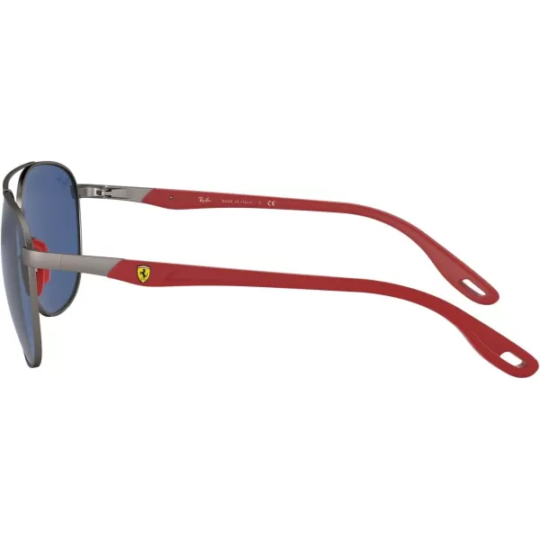 RayBan RB3659M Scuderia Ferrari Collection Square Sunglasses Matte GunmetalDark Blue 57 mmRayBan RB3659M Scuderia Ferrari Collection Square Sunglasses Matte GunmetalDark Blue 57 mm