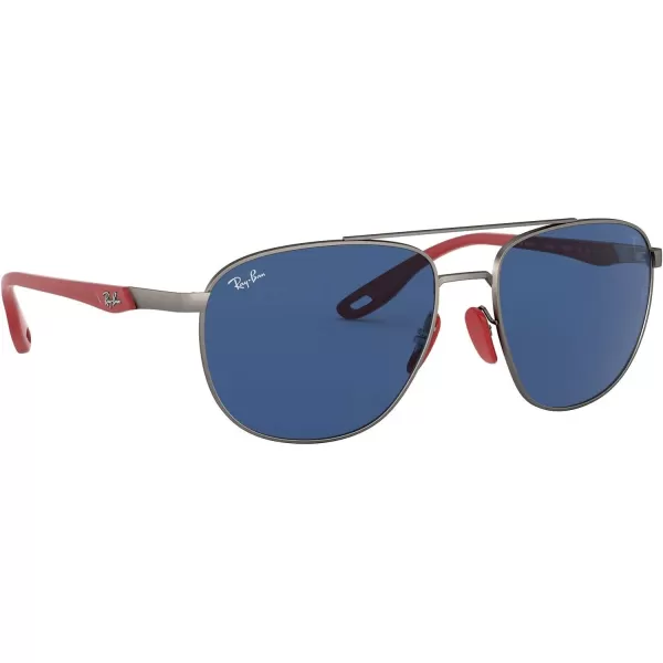 RayBan RB3659M Scuderia Ferrari Collection Square Sunglasses Matte GunmetalDark Blue 57 mmRayBan RB3659M Scuderia Ferrari Collection Square Sunglasses Matte GunmetalDark Blue 57 mm