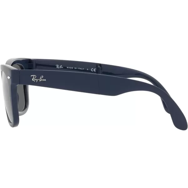 RayBan RB4105 Folding Wayfarer Square SunglassesBlueDark Grey