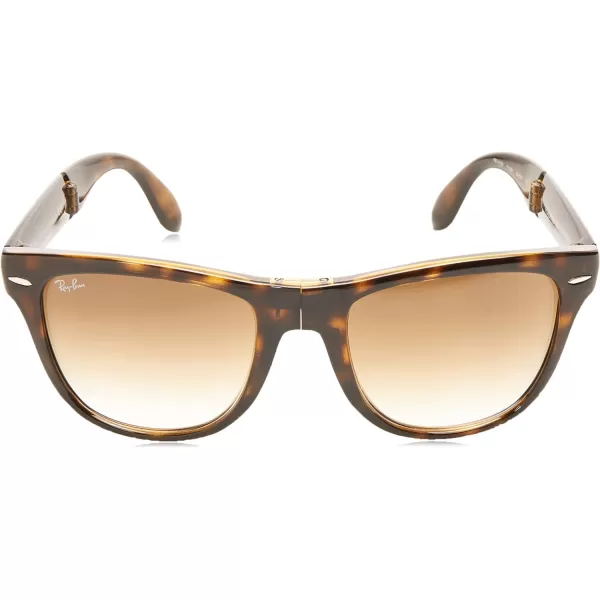 RayBan RB4105 Folding Wayfarer Square SunglassesLight HavanaClear Gradient Brown