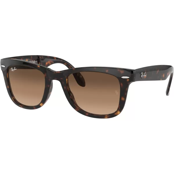 RayBan RB4105 Folding Wayfarer Square SunglassesLight HavanaClear Gradient Brown X