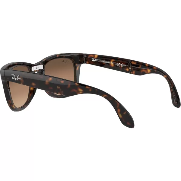 RayBan RB4105 Folding Wayfarer Square SunglassesLight HavanaClear Gradient Brown X