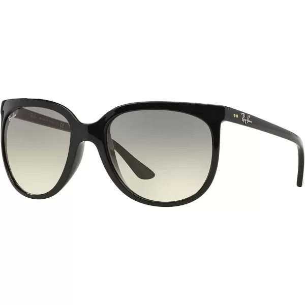 RayBan RB4126 Cats 1000 SunglassesBlackClear Gradient Grey