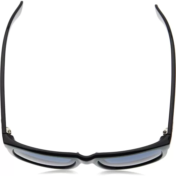 RayBan RB4165 Justin Rectangular SunglassesBrown Metallic on BlackDark Blue