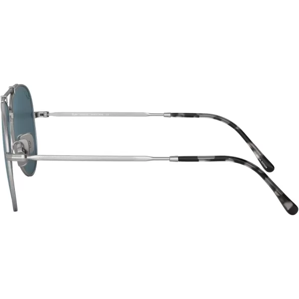 RayBan RB8125m Titanium Aviator SunglassesDemi Gloss SilverPolarized Blue Mirrored Gold