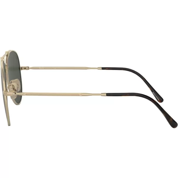 RayBan RB8125m Titanium Aviator SunglassesGold DemiglossPolarized G15 Green