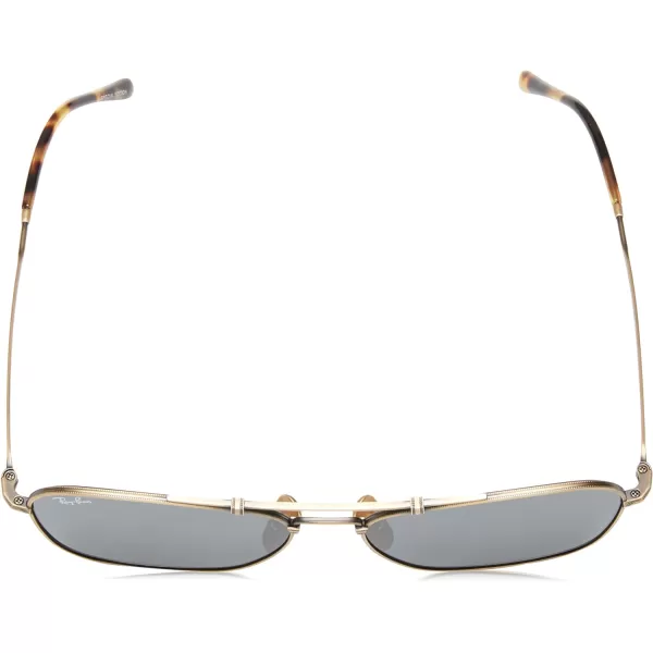 RayBan RB8136 Caravan Titanium Square SunglassesDemi Gloss Antique GoldGrey