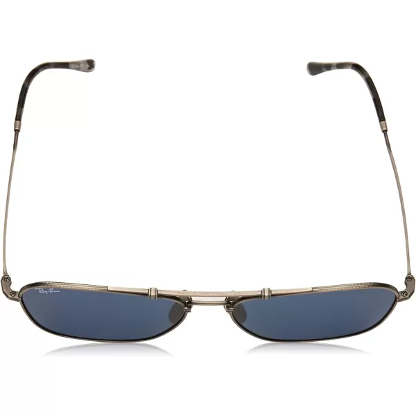 RayBan RB8136 Caravan Titanium Square SunglassesDemi Gloss PewterDark Blue