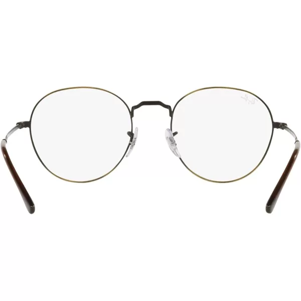 RayBan RX3582v Round Prescription Eyeglass FramesAntique GoldDemo Lens