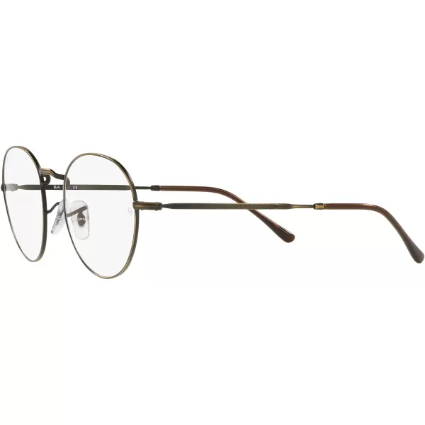RayBan RX3582v Round Prescription Eyeglass FramesAntique GoldDemo Lens
