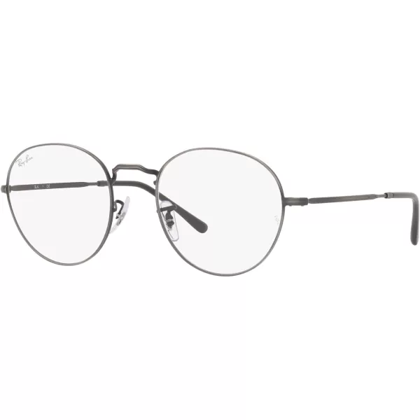 RayBan RX3582v Round Prescription Eyeglass FramesAntique GunmetalDemo Lens