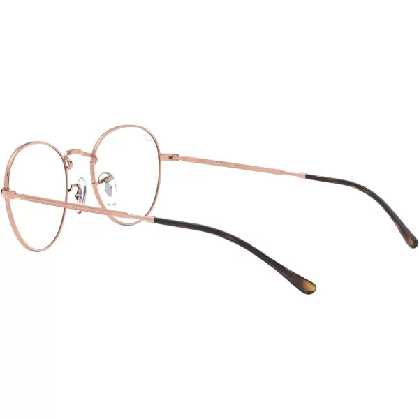 RayBan RX3582v Round Prescription Eyeglass FramesCopperDemo Lens