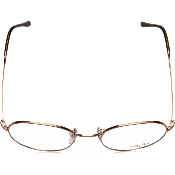 RayBan RX3582v Round Prescription Eyeglass FramesCopperDemo Lens