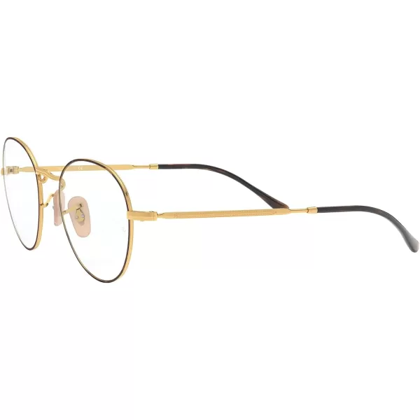 RayBan RX3582v Round Prescription Eyeglass FramesHavana on AristaDemo Lens