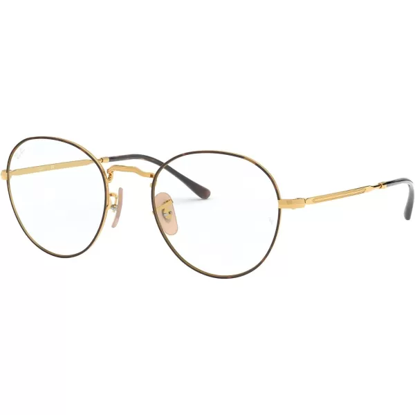 RayBan RX3582v Round Prescription Eyeglass FramesHavana on AristaDemo Lens