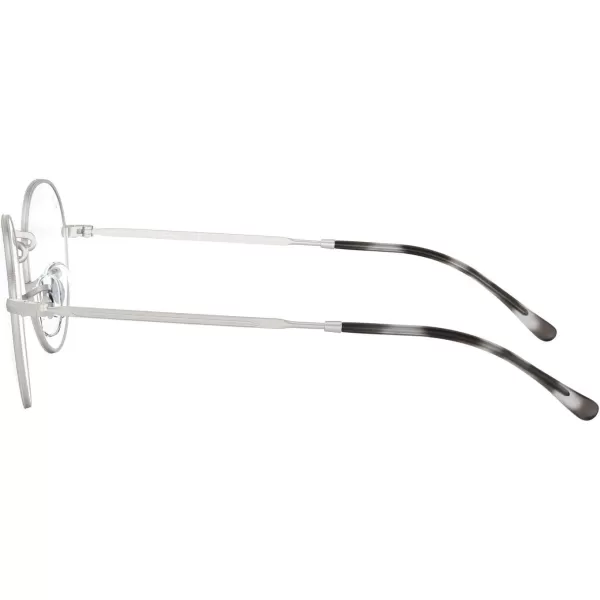 RayBan RX3582v Round Prescription Eyeglass FramesMatte SilverDemo Lens