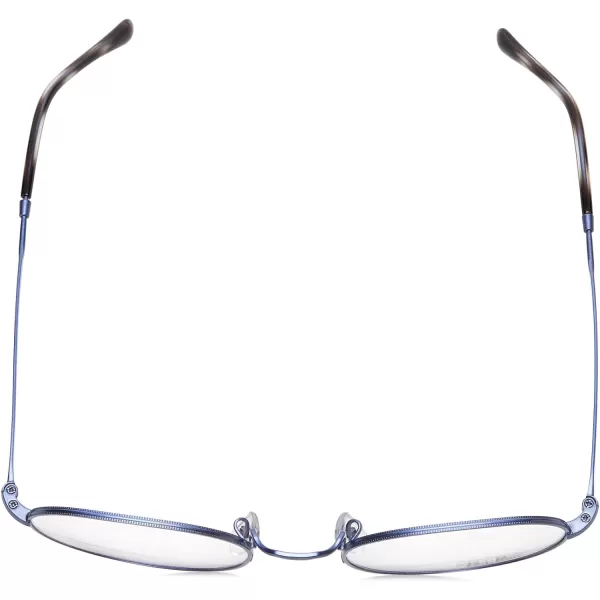 RayBan RX3582v Round Prescription Eyeglass FramesSand Transparent BlueDemo Lens