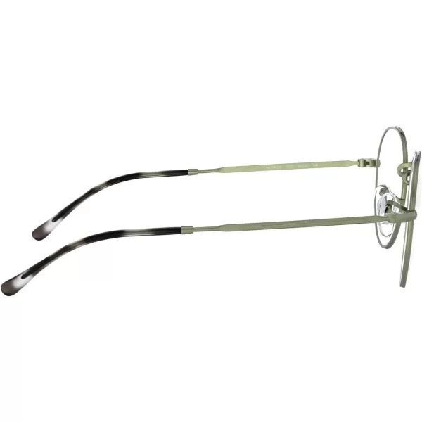 RayBan RX3582v Round Prescription Eyeglass FramesSand Transparent GreenDemo Lens