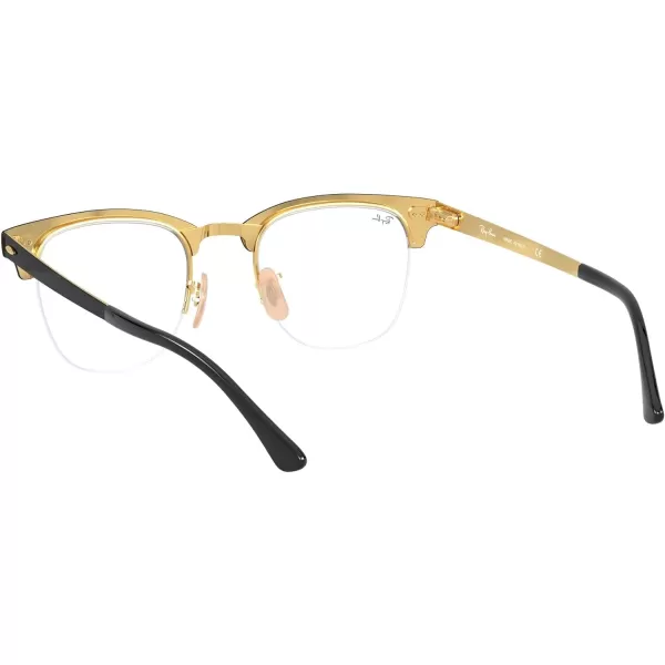 RayBan RX3716VM Clubmaster Metal Square Prescription Eyeglass Frames Black On AristaDemo Lens 50 mmRayBan RX3716VM Clubmaster Metal Square Prescription Eyeglass Frames Black On AristaDemo Lens 50 mm