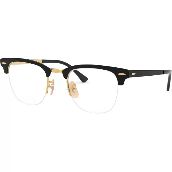 RayBan RX3716VM Clubmaster Metal Square Prescription Eyeglass Frames Black On AristaDemo Lens 50 mmRayBan RX3716VM Clubmaster Metal Square Prescription Eyeglass Frames Black On AristaDemo Lens 50 mm