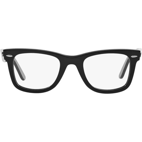 RayBan RX5121 Wayfarer Square Prescription Eyeglass Frames BlackDemo Lens 50 mmRayBan RX5121 Wayfarer Square Prescription Eyeglass Frames BlackDemo Lens 50 mm