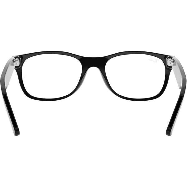 RayBan RX5184 NewWayfarer Square Prescription Eyeglass FramesBlackDemo Lens