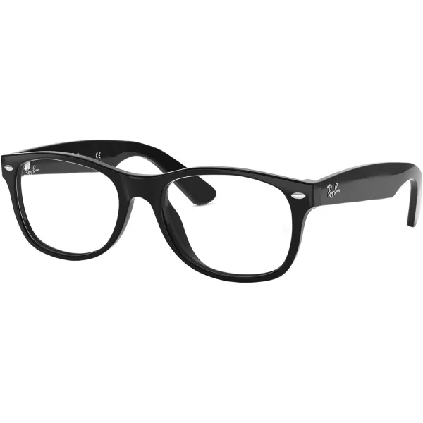 RayBan RX5184 NewWayfarer Square Prescription Eyeglass FramesBlackDemo Lens