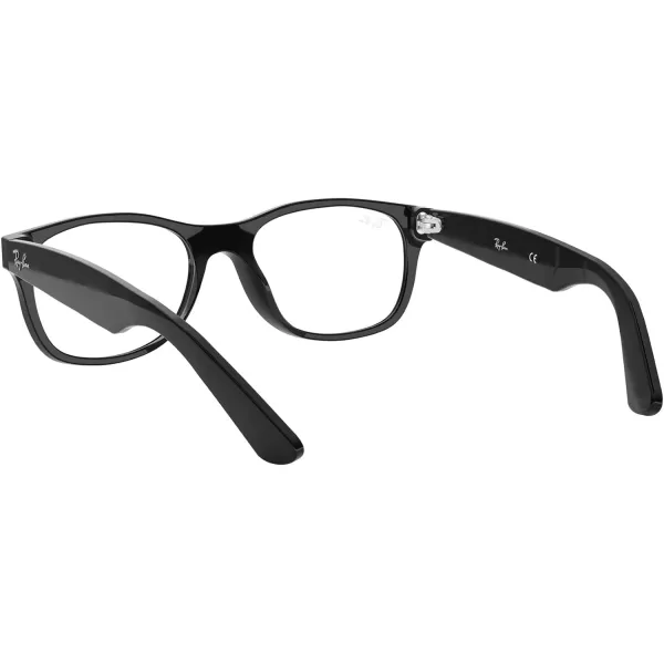 RayBan RX5184 NewWayfarer Square Prescription Eyeglass FramesBlackDemo Lens