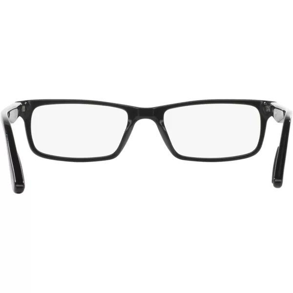 RayBan RX5277 Rectangular Prescription Eyeglass FramesBlackDemo Lens