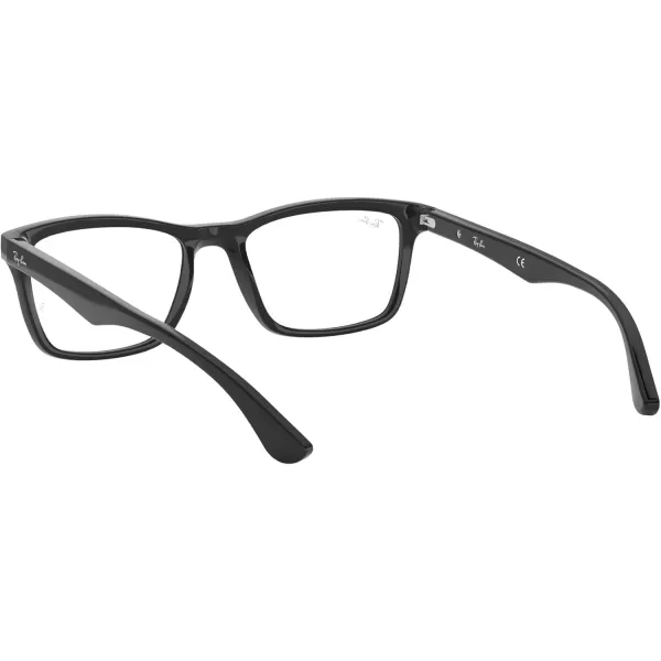 RayBan RX5279 Square Prescription Eyeglass FramesBlackDemo Lens