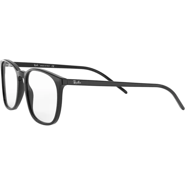 RayBan RX5387 Square Prescription Eyeglass FramesBlackDemo Lens