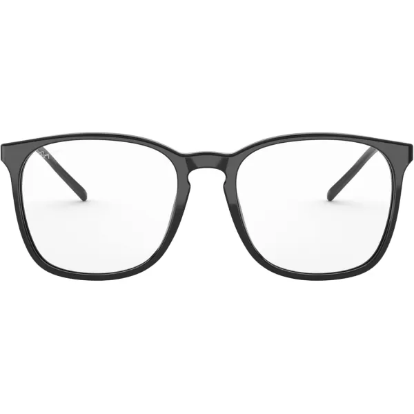 RayBan RX5387 Square Prescription Eyeglass FramesBlackDemo Lens