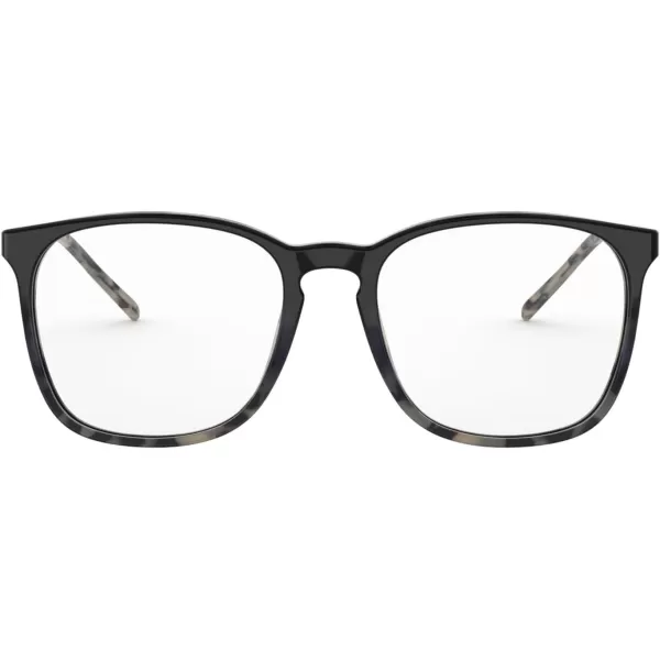 RayBan RX5387 Square Prescription Eyeglass FramesBlue Gradient Havana BeigeDemo Lens