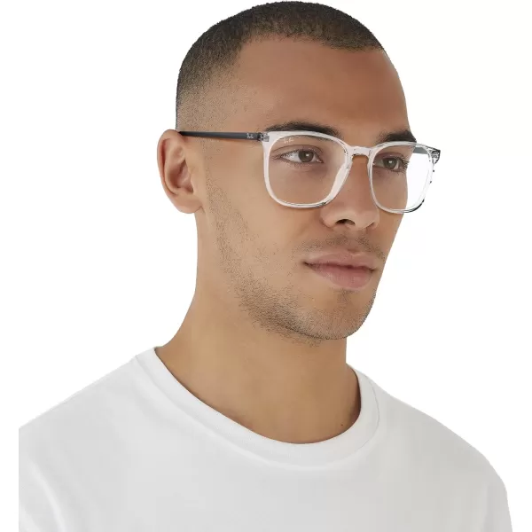 RayBan RX5387 Square Prescription Eyeglass FramesTransparentDemo Lens
