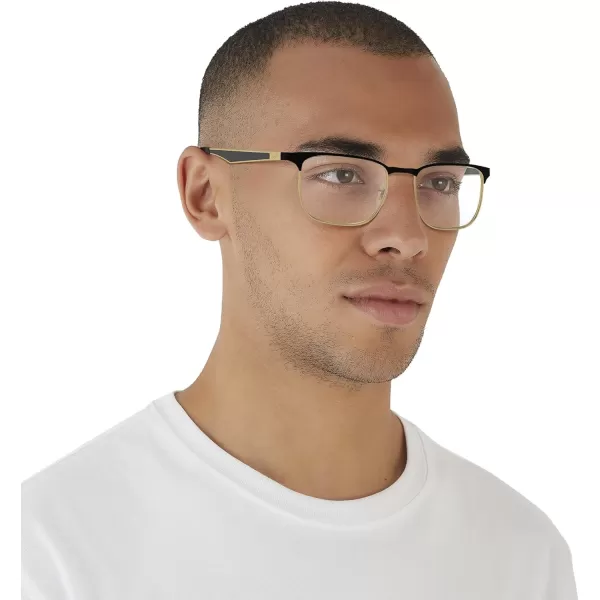 RayBan RX6363 Square Prescription Eyeglass FramesBlack on AristaDemo Lens
