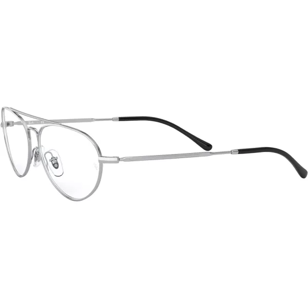 RayBan RX6454 Oval Prescription Eyeglass FramesSilverDemo Lens