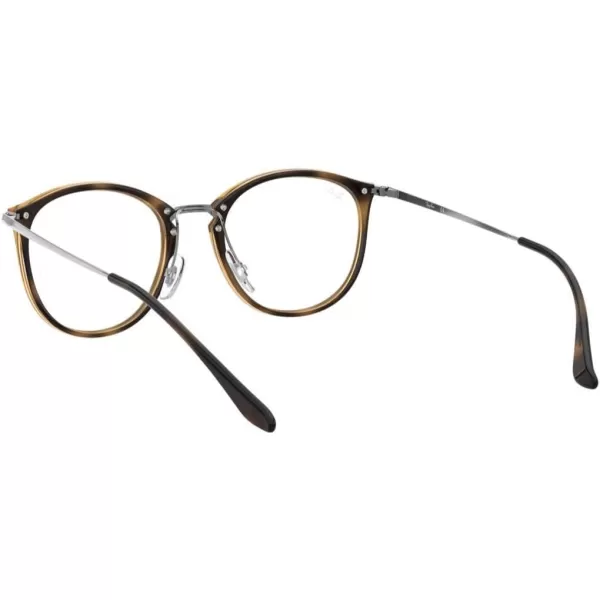 RayBan RX7140 Square Prescription Eyeglass FramesHavanaDemo Lens