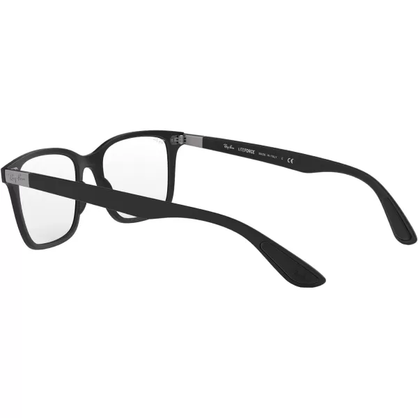 RayBan RX7144 Square Prescription Eyewear FramesSand BlackDemo Lens