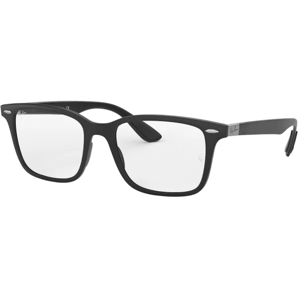 RayBan RX7144 Square Prescription Eyewear FramesSand BlackDemo Lens