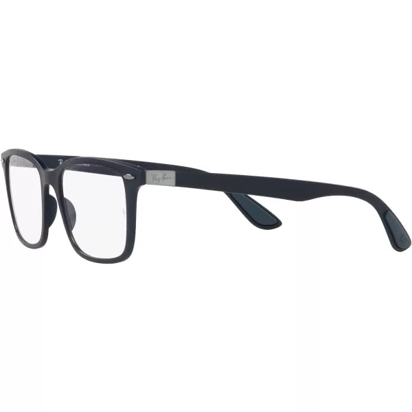 RayBan RX7144 Square Prescription Eyewear FramesSand Dark BlueDemo Lens