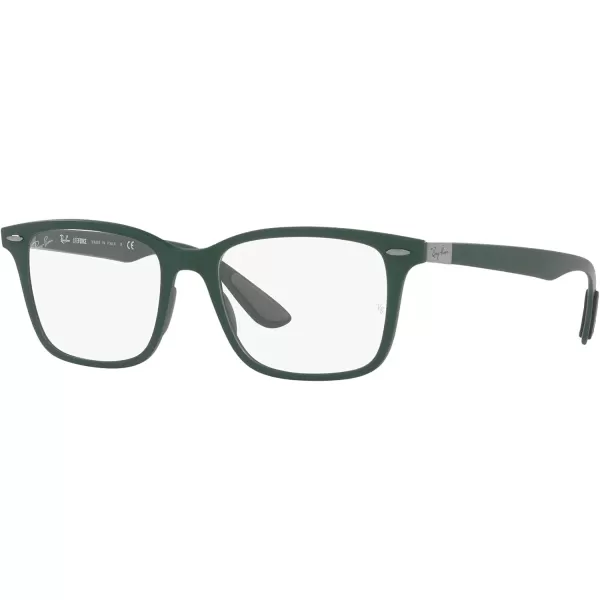 RayBan RX7144 Square Prescription Eyewear FramesSand GreenDemo Lens